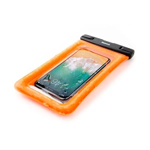 Універсальний водонепроникний чохол Baseus Waterproof Bag Orange для смартфонів до 6" - Фото 4
