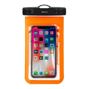 Універсальний водонепроникний чохол Baseus Waterproof Bag Orange для смартфонів до 5.9"  - Фото 1