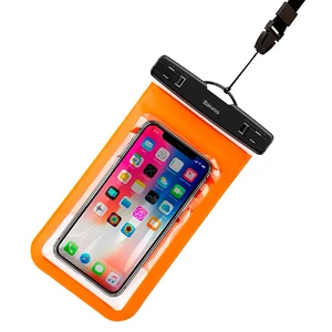 Універсальний водонепроникний чохол Baseus Waterproof Bag Orange для смартфонів до 5.9" - Фото 2