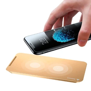 Беспроводная док-станция Baseus Wireless Charging Pad WiC1 10W Gold - Фото 2