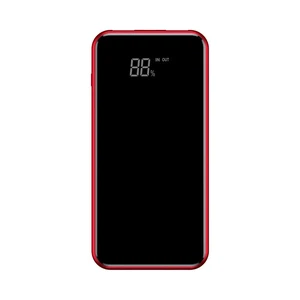 Повербанк с дисплеем и беспроводной зарядкой Baseus Wireless Charger 8000mAh Red PPALL-EX09 - Фото 1