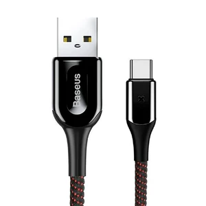 Кабель Baseus X-type Light USB Type-C to USB 1m Black CATXD-A01 - Фото 1