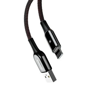 Кабель Baseus X-type Light USB Type-C to USB 1m Black - Фото 2