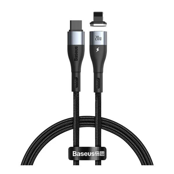 Магнітний кабель Baseus Zinc Magnetic Safe Fast Charging Type-C to Lightning PD 20W 1m