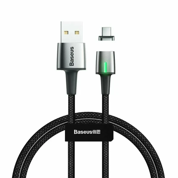 Магнитный кабель Baseus Zinc Magnetic USB to Type-C Cable Black 1m в Харькове