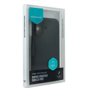 Черный матовый чехол Nillkin Frosted Shield Pro для iPhone 16 - Фото 7