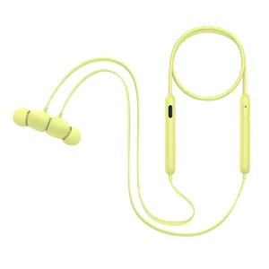 Беспроводные Bluetooth наушники с микрофоном Beats Flex All‑Day Wireless Yuzu Yellow (MYMD2) - Фото 3