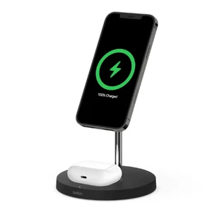 Док-станція Belkin 2-in-1 Wireless Charger with MagSafe Black для iPhone | AirPods