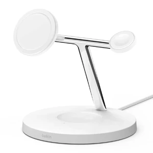 Бездротовий зарядний пристрій Belkin 3-in-1 Boost Charger Pro with MagSafe 15W White для iPhone | AirPods | Apple Watch (2022) - Фото 5