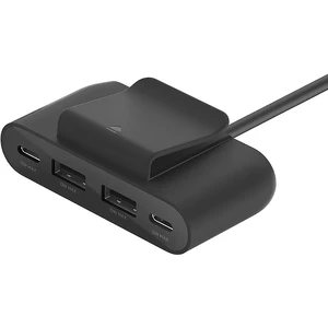 Адаптер (хаб) Belkin BoostCharge 4-Port Power Extender 30W з роз'ємами 2xUSB-C, 2xUSB-A для iPhone | iPad | MacBook