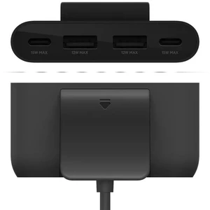 Адаптер (хаб) Belkin BoostCharge 4-Port Power Extender 30W с разъемами 2xUSB-C, 2xUSB-A для iPhone | iPad | MacBook - Фото 4