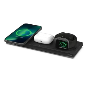 Док-станція Belkin BOOST↑CHARGE™ PRO 3-in-1 Black для iPhone | AirPods | Apple Watch + EU адаптер