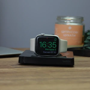 Бездротова швидка зарядка Belkin BOOST↑CHARGE PRO Black для Apple Watch з підтримкою нічного режиму, 20 Вт - Фото 7