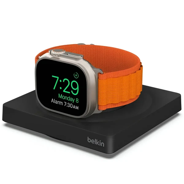 Бездротова швидка зарядка Belkin BOOST↑CHARGE PRO Black для Apple Watch з підтримкою нічного режиму, 20 Вт