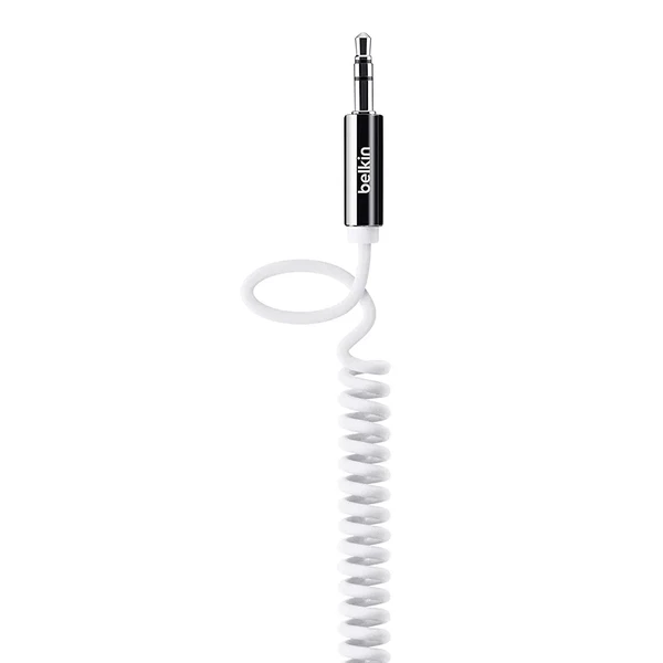Акустичний кабель Belkin Coiled 3.5 AUX White