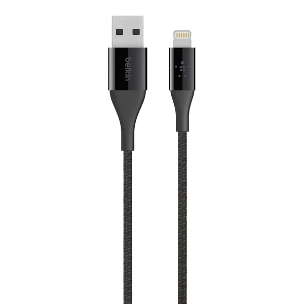 Нейлоновий кабель Belkin MIXIT ↑ DuraTek Black Lightning to USB 1.2m у Полтаві
