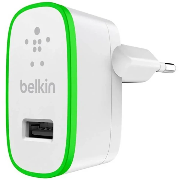 Зарядний пристрій (мережевий адаптер) Belkin Home Charger USB 2.4A 12W