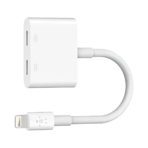 Перехідник Belkin Lightning to Lightning Audio + Charge RockStar