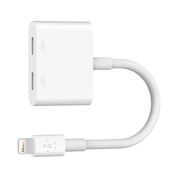Переходник Belkin Lightning to Lightning Audio + Charge RockStar