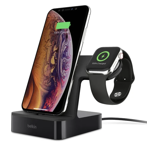 Док-станція Belkin PowerHouse Charge Dock Black для iPhone і Apple Watch