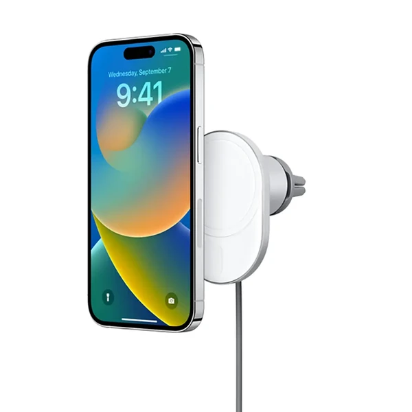 Магнітний автотримач із бездротовою зарядкою Belkin BOOST↑CHARGE™ PRO MagSafe 15W для iPhone 14 | 13 | 12