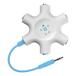 Розгалужувач для навушників Belkin Rockstar White | Blue
