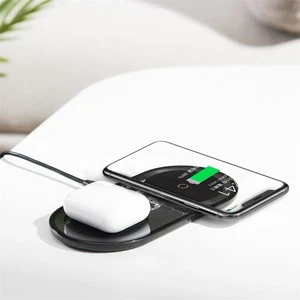 Бездротова зарядка для iPhone | AirPods | Samsung Baseus Simple 2-in-1 Pro Edition Black - Фото 4