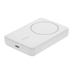 Беспроводной MagSafe повербанк с подставкой Belkin BoostCharge Power Bank 5K для iPhone с поддержкой быстрой зарядки 7,5 Вт, 5000 mAh White - Фото 6