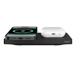 Бездротова швидка зарядка 2в1 з MagSafe Belkin BoostCharge Pro Black для iPhone/AirPods, 15 Вт - Фото 3