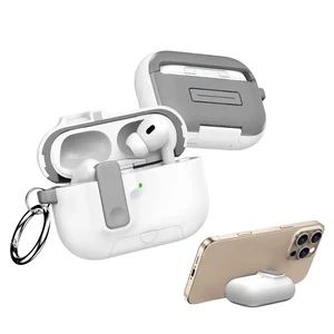 Чехол с замком и подставкой iLoungeMax Case with Stand White для AirPods Pro 3  - Фото 1