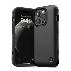 Противоударный чехол с MagSafe VRS Design Case Terra Guard Modern Matte Black для iPhone 15 Pro