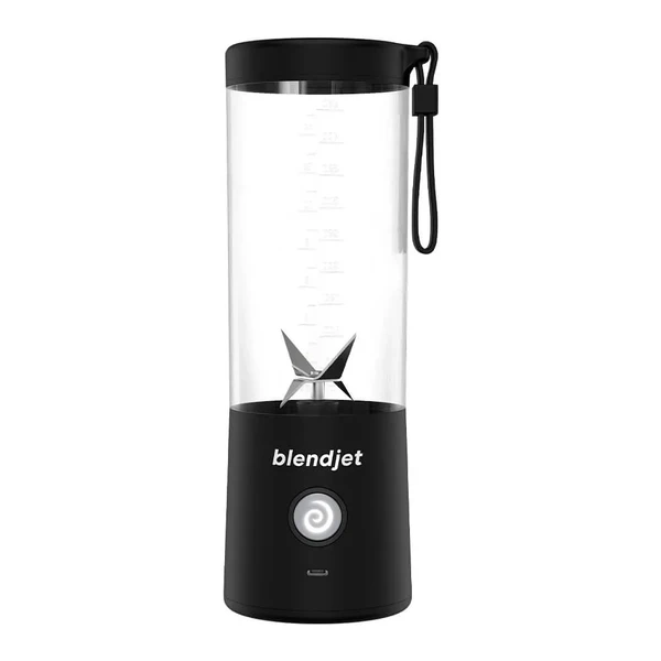 Портативний дорожній фітнес блендер BlendJet 2 Black 475 ml для приготування смузі з USB-C