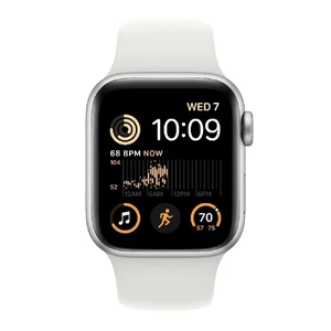 Б/в Смарт-годинник Apple Watch SE 2 GPS, 44mm Silver Aluminum Case with White Sport Band (MNK23) - Фото 2