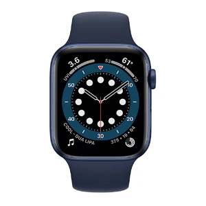 б/в Смарт-годинник Apple Watch Series 6 GPS, 44mm Blue Aluminum Case with Deep Navy Sport Band (M00J3) - Фото 2