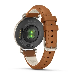 Смарт-годинник Garmin Lily 2 Classic Cream Gold з шкіряним ремінцем Tan Leather Band - Фото 6