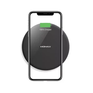 Швидка бездротова зарядка Momax Q.Pad Max Black 15W - Фото 2