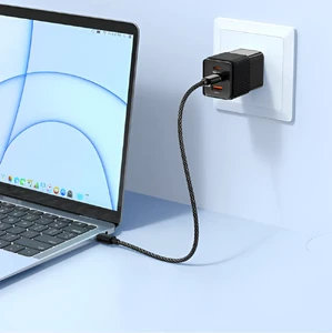 Швидкий зарядний пристрій Mcdodo Dichromatic GaN 5 2xUSB-C + USB-A 67W Black - Фото 3