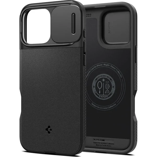 Черный чехол Spigen Optik Armor Mag MagSafe для iPhone 16 Pro Max в Черкассах