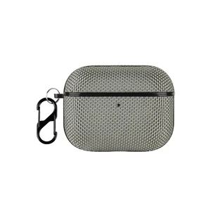 Чехол с карабином iLoungeMax Nylon Gray Black для AirPods Pro 3  - Фото 1