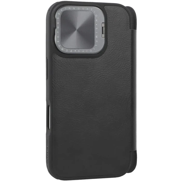 Чорний чохол з захистом камери Nillkin Qin для iPhone 16