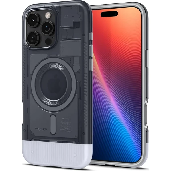 Сірий чохол Spigen Classic C1 Mag для iPhone 16 Pro MagSafe в Запоріжжі