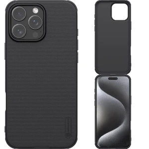 Черный матовый чехол Nillkin Frosted Shield Pro для iPhone 16 Pro - Фото 8