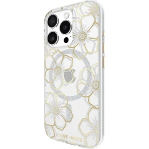 Прозорий чохол зі срібно-золотими елементами Case-Mate Floral Gems Mag для iPhone 16 Pro - Фото 3
