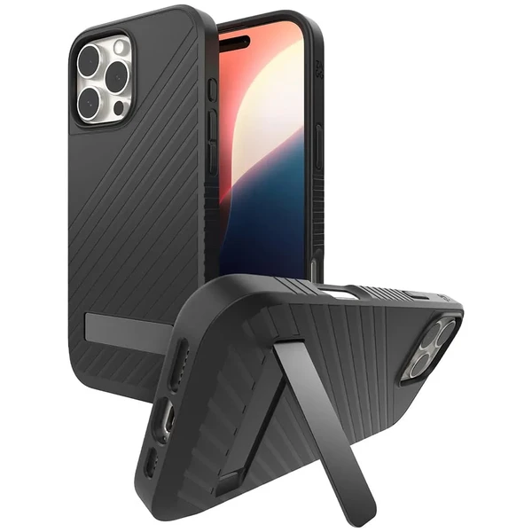 Чорний чохол з підставкою Zagg Gear4 Denali Snap MagSafe для iPhone 16 Pro Max