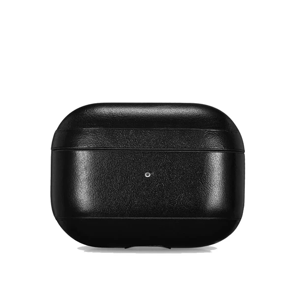 Черный кожаный чехол для Apple AirPods Pro iCarer Vintage Leather Classic Style