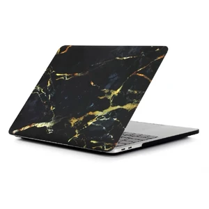 Мраморный чехол iLoungeMax Marble Black | Yellow для MacBook Air 13" (M1 | 2020 | 2019 | 2018)  - Фото 1