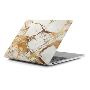 Мраморный чехол iLoungeMax Marble White | Yellow для MacBook Air 13" (M1 | 2020 | 2019 | 2018)  - Фото 1