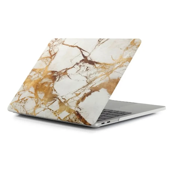 Мармуровий чохол iLoungeMax Marble White | Yellow для MacBook Air 13" (M1 | 2020 | 2019 | 2018) у Дніпрі