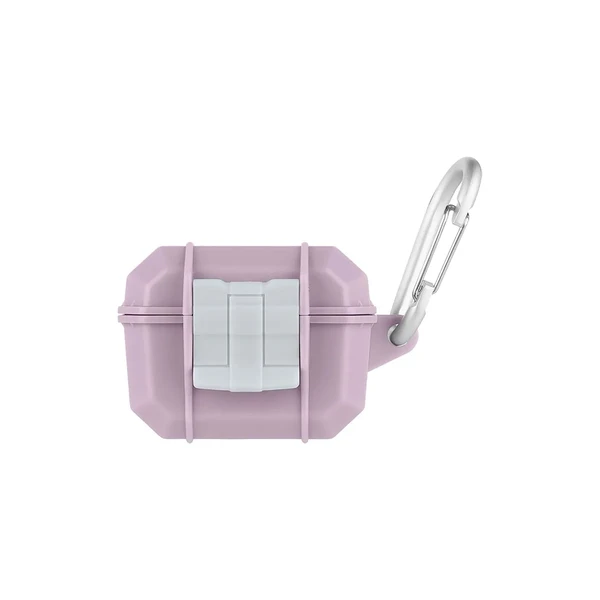 Протиударний водонепроникний чохол з карабіном Pelican Marine Mauve Purple для AirPods Pro