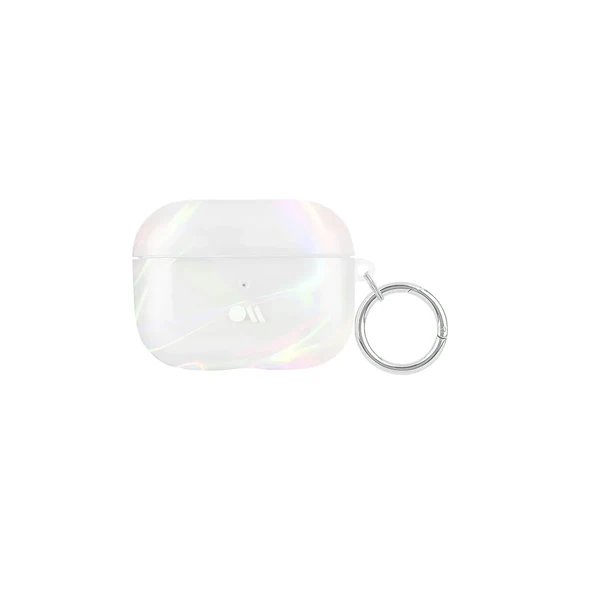 Блискучий силіконовий чохол з карабіном Case-Mate Soap Bubble для AirPods Pro у Дніпрі